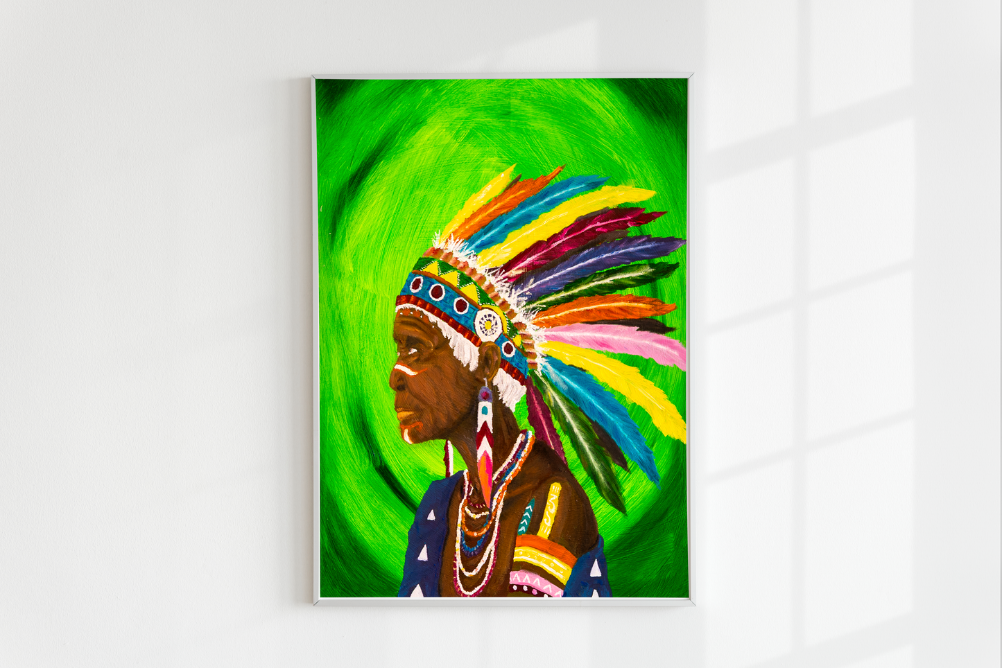 The Elder woman on canvas
